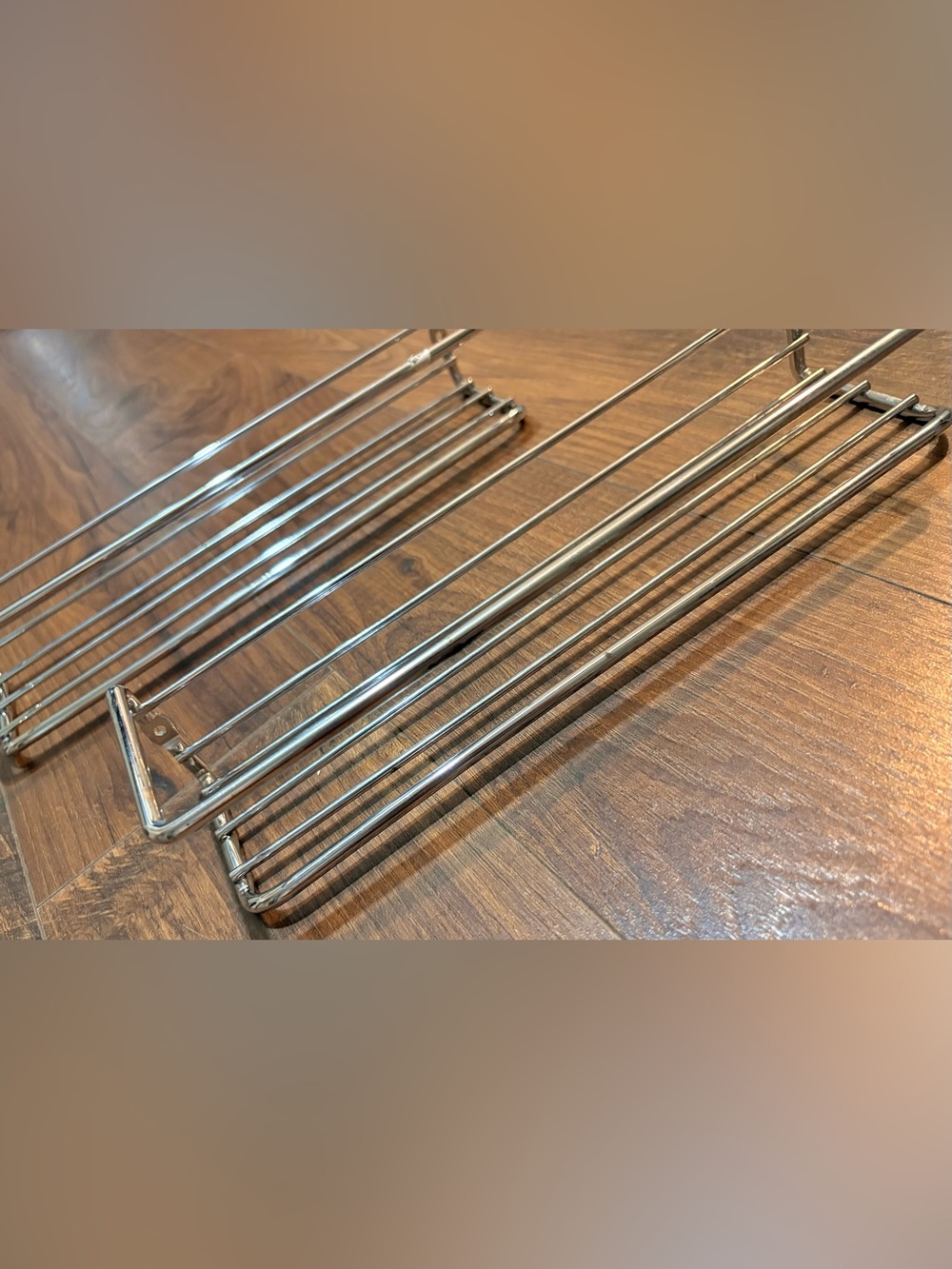 Stainless Steel Wall-Mount Spice Racks - Silver
